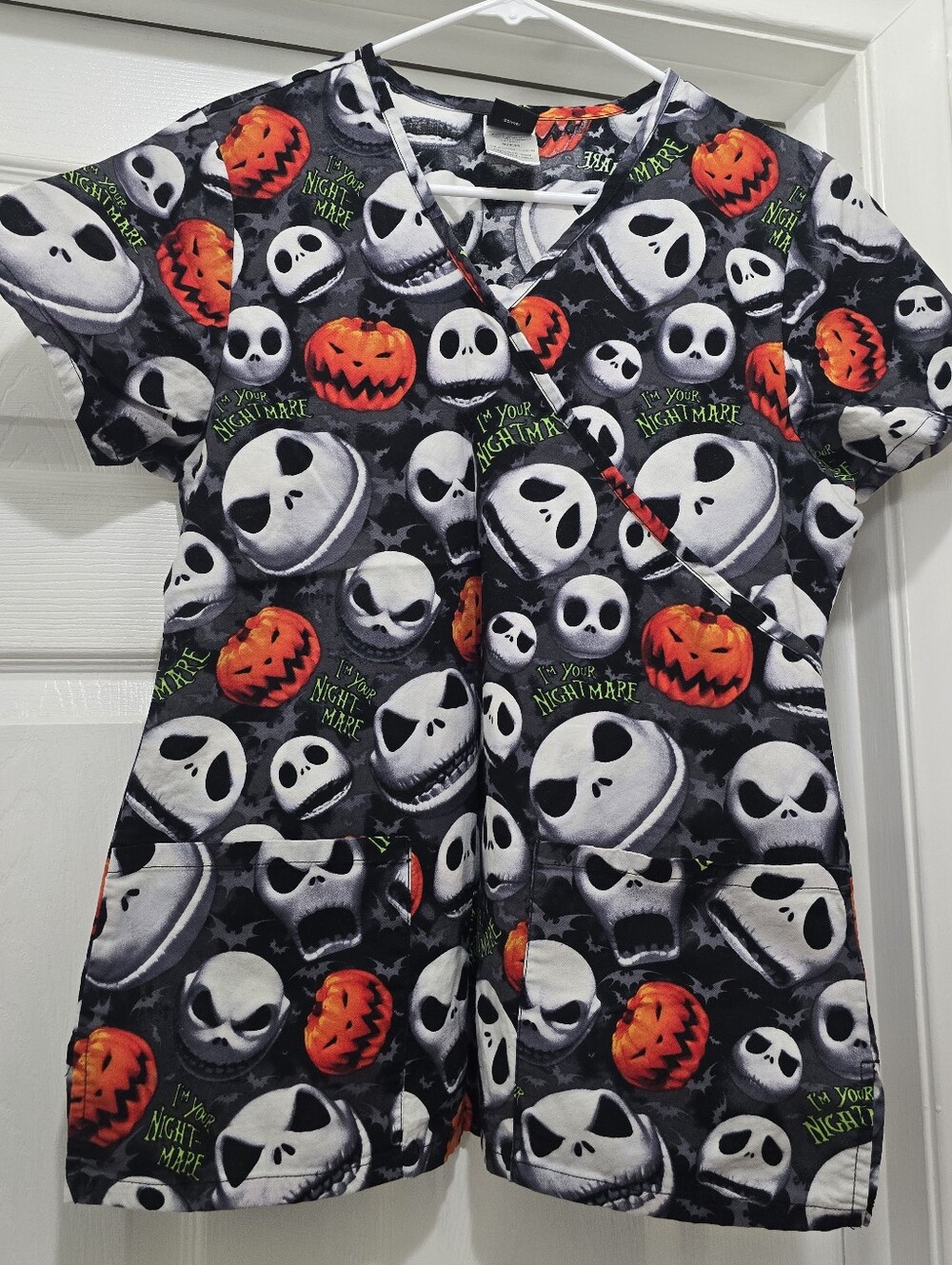 Disney The Nightmare Before Christmas Scrub Top